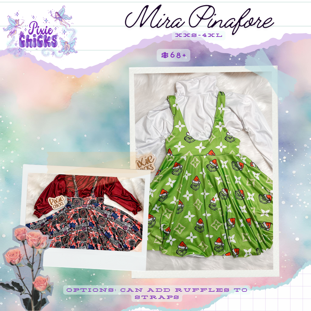 Adult/Teen - Dresses - Mira Pinafore