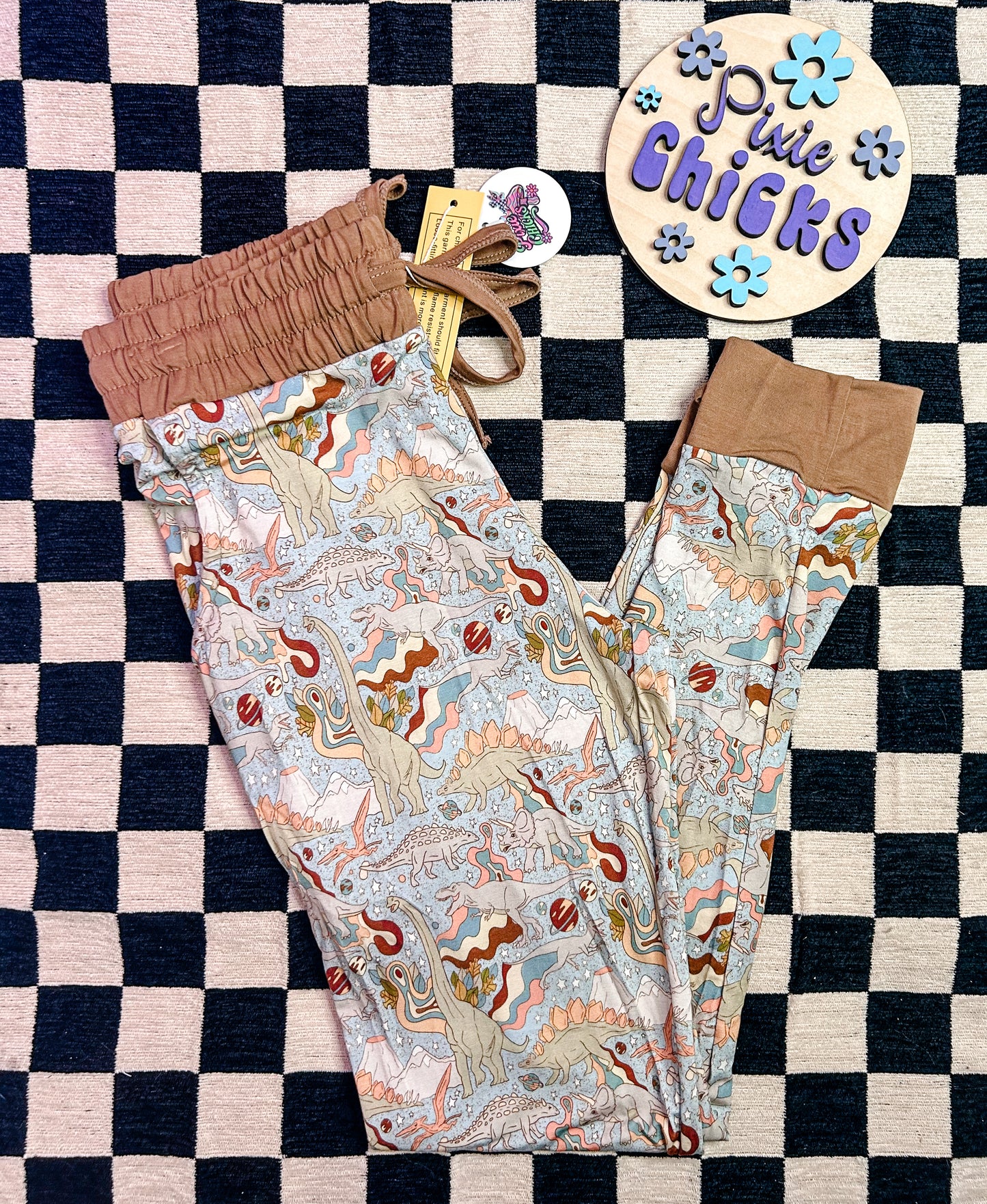 Cosmic Dinos Bamboo Adult Joggers - RTS