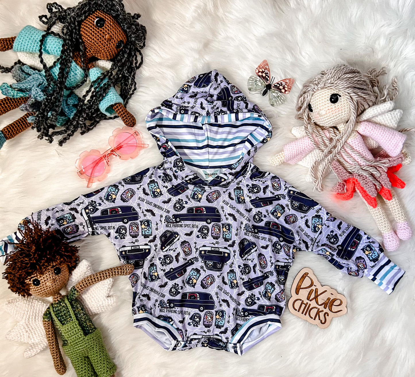 RTS Hurst Parking Grannies Reglan Romper - 0/3M