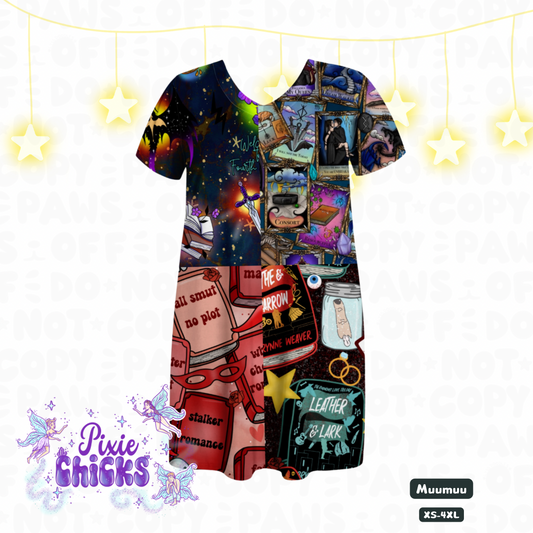 PREORDER "Cozy Bookish Mom Collection" Muumuu