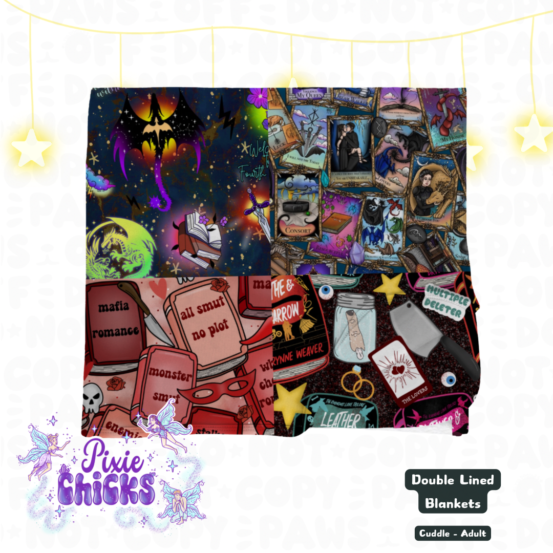 NEW PREORDER "Cozy Bookish Mom Collection" Blankets