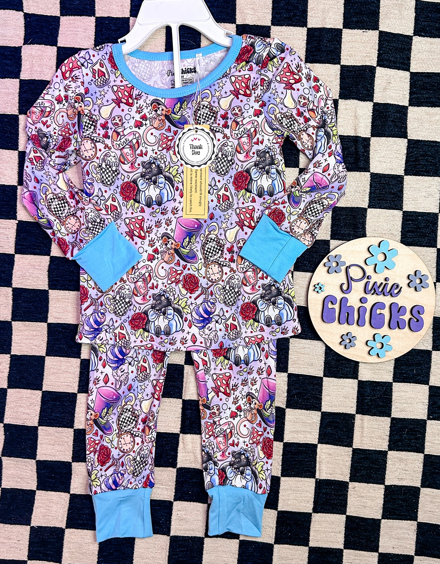 Wonderful Tea Party Bamboo Two Piece Long Set - RTS