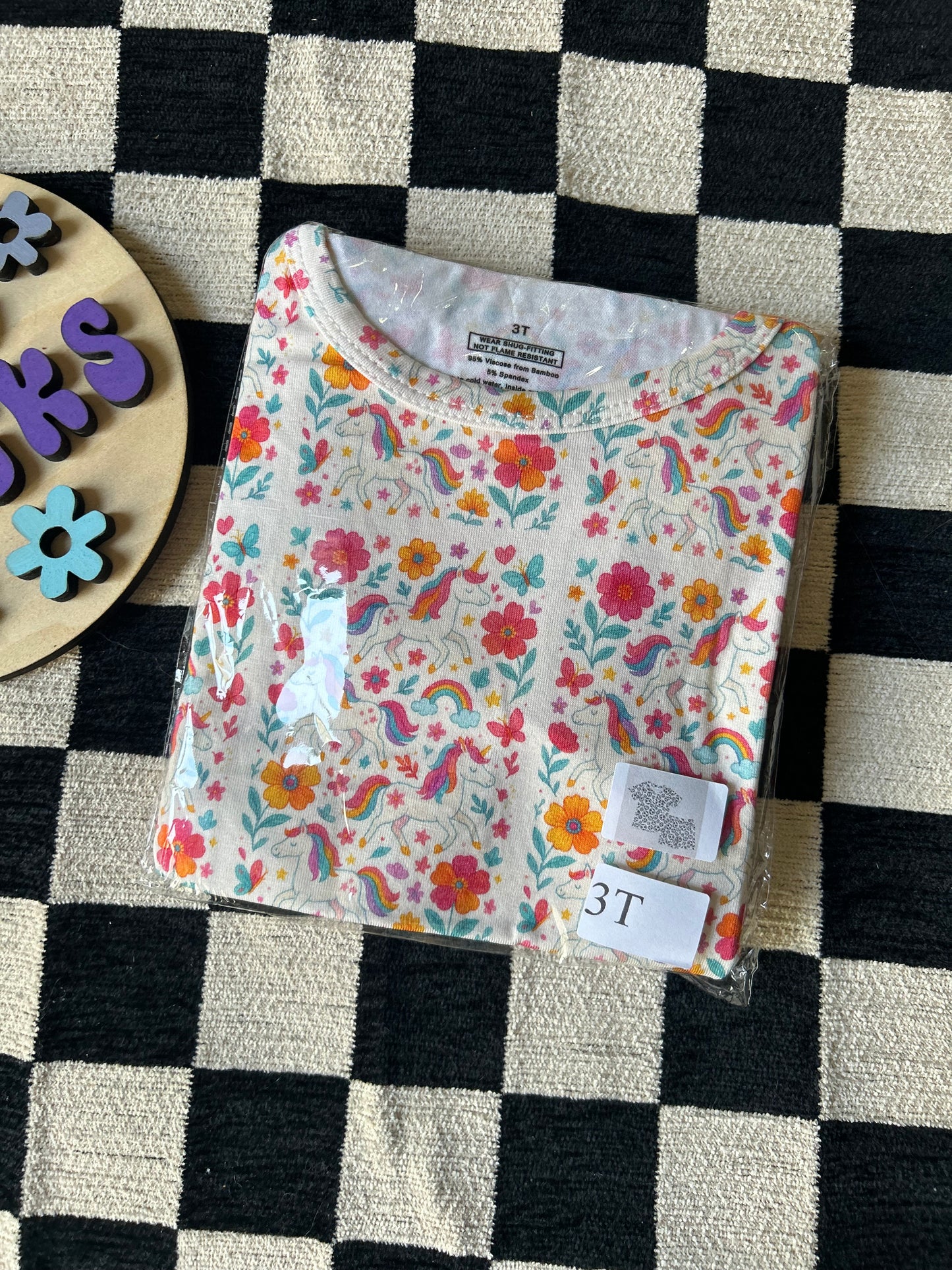 Unicorn - 3T - Two-Piece Short - Unbranded Bamboo