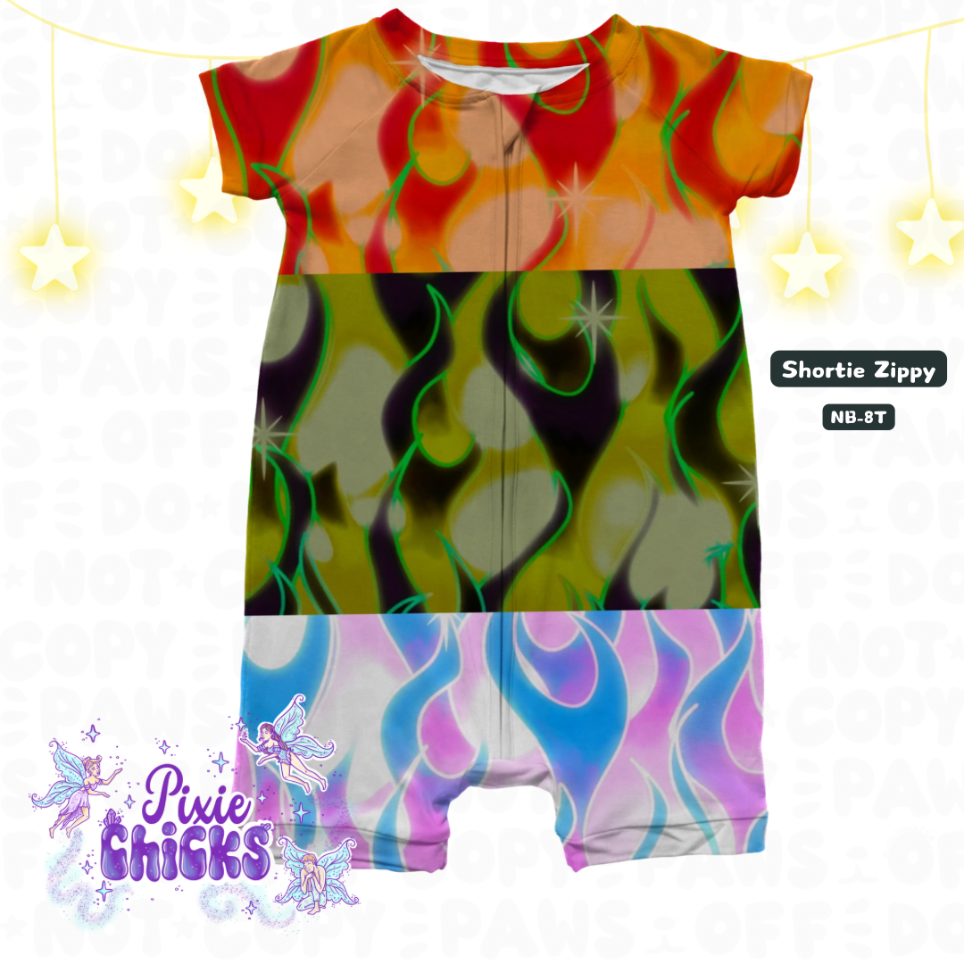 PREORDER "Twin Flame Collection" Zippie Shortie