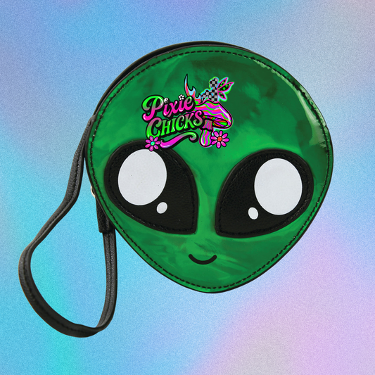 Alien Face Wristlet