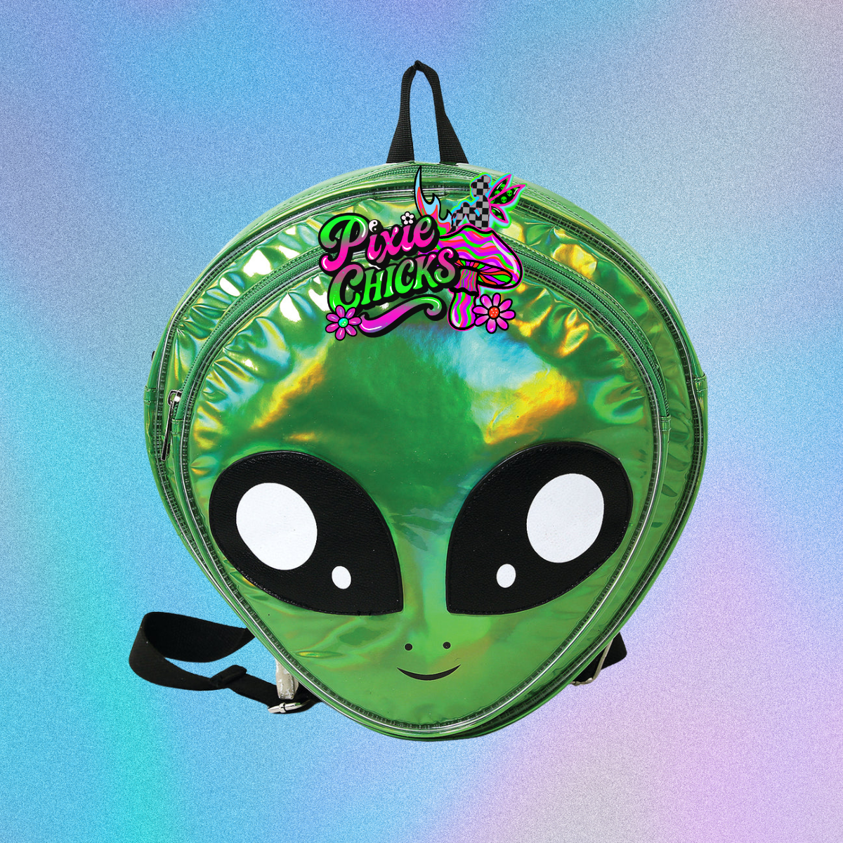 Alien Head Vinyl Backpack