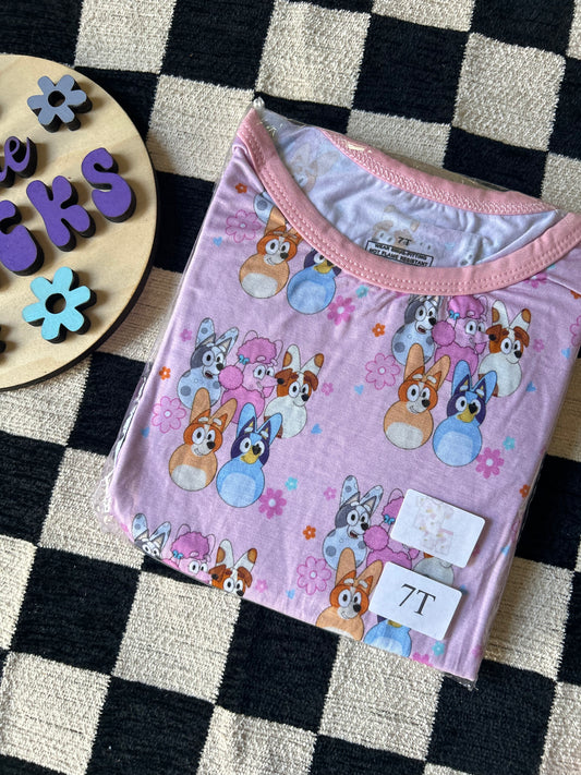 Easter Blue - 7T - Two-Piece Short - Unbranded Bamboo