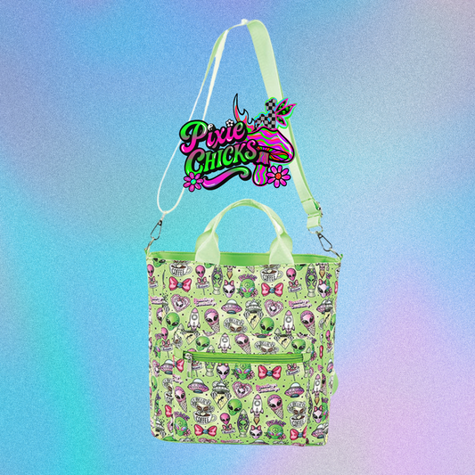 Alien Collage Convertible Backpack