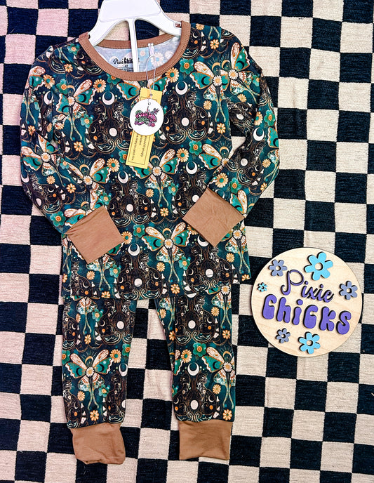 Lunar Serenity Bamboo Two Piece Long Set - RTS