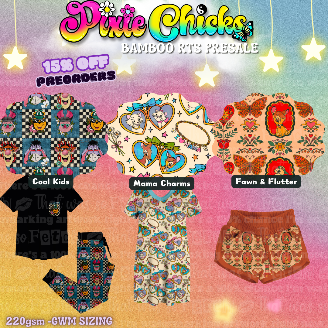 NEW Bamboo Preorder - ALL ADULT Styles