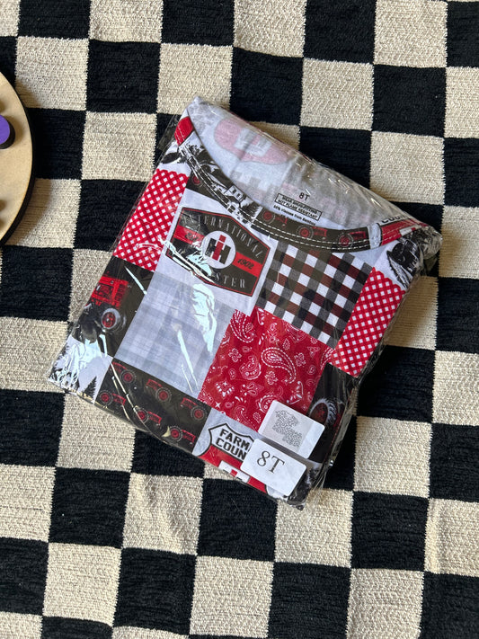 Farmer Patchwork - 8T - Two-Piece Short - Unbranded Bamboo
