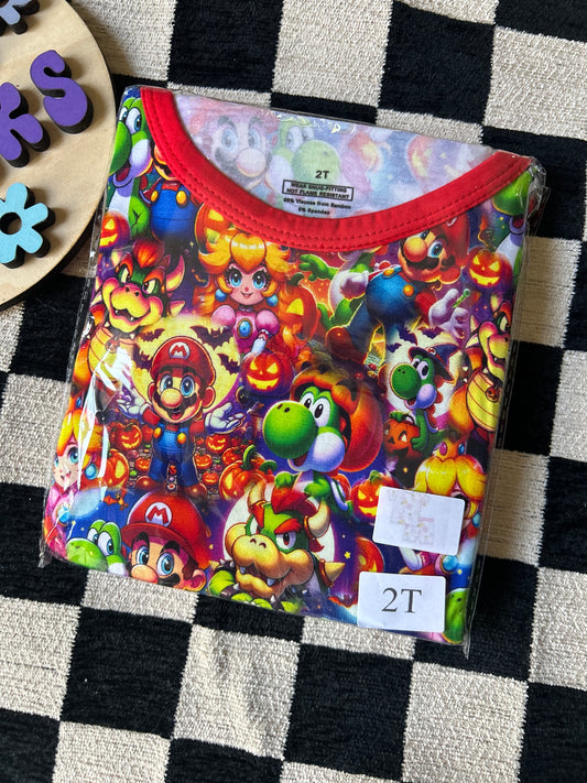 Mario Halloween - 2T - Two-Piece Short - Unbranded Bamboo