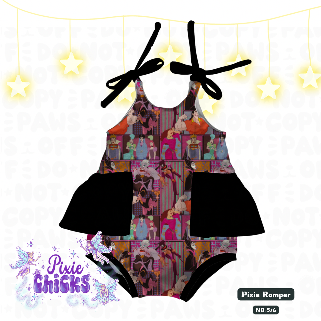 PREORDER "Villains Collection" Pixie Romper