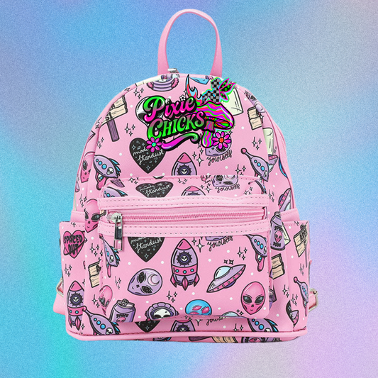 Alien Collage Mini Backpack