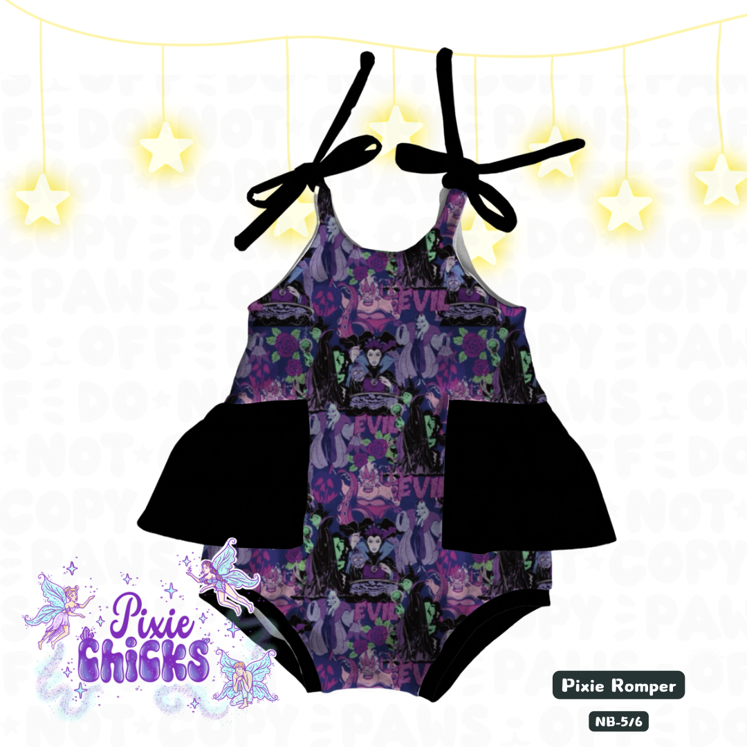 PREORDER "Villains Collection" Pixie Romper