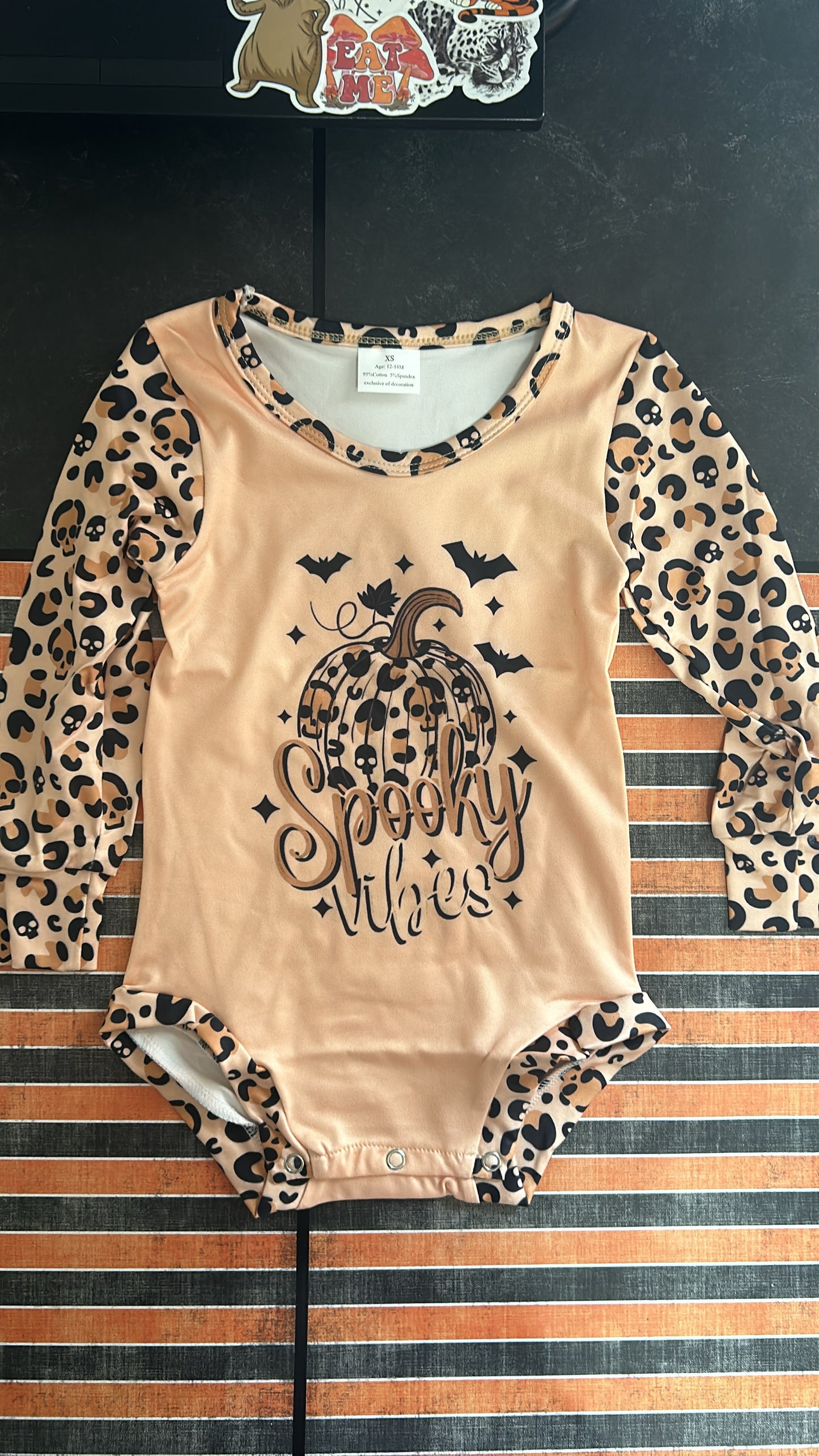 RTS Spooky Vibes Romper - 12/18M