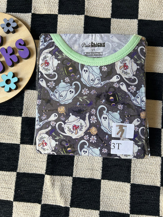 Ghost Tea - Two Piece Long - 3T - Pixie Bamboo