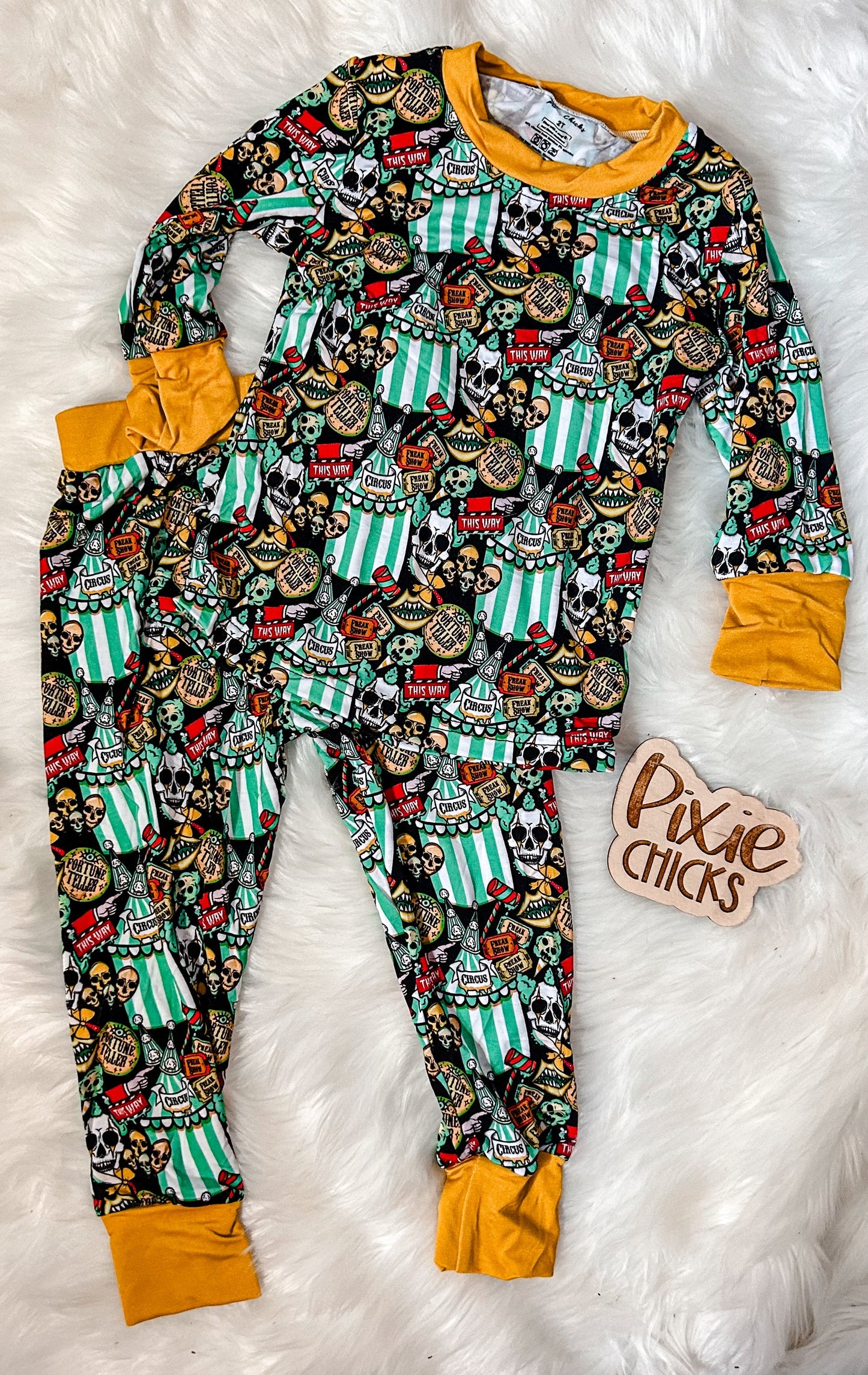 RTS Freak Show Two-Piece Long Bamboo Sleep Set - 2T